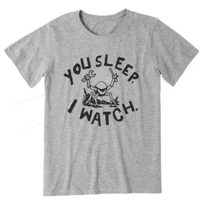 Pagewings You Sleep I Watch Unisex Classic T-shirt