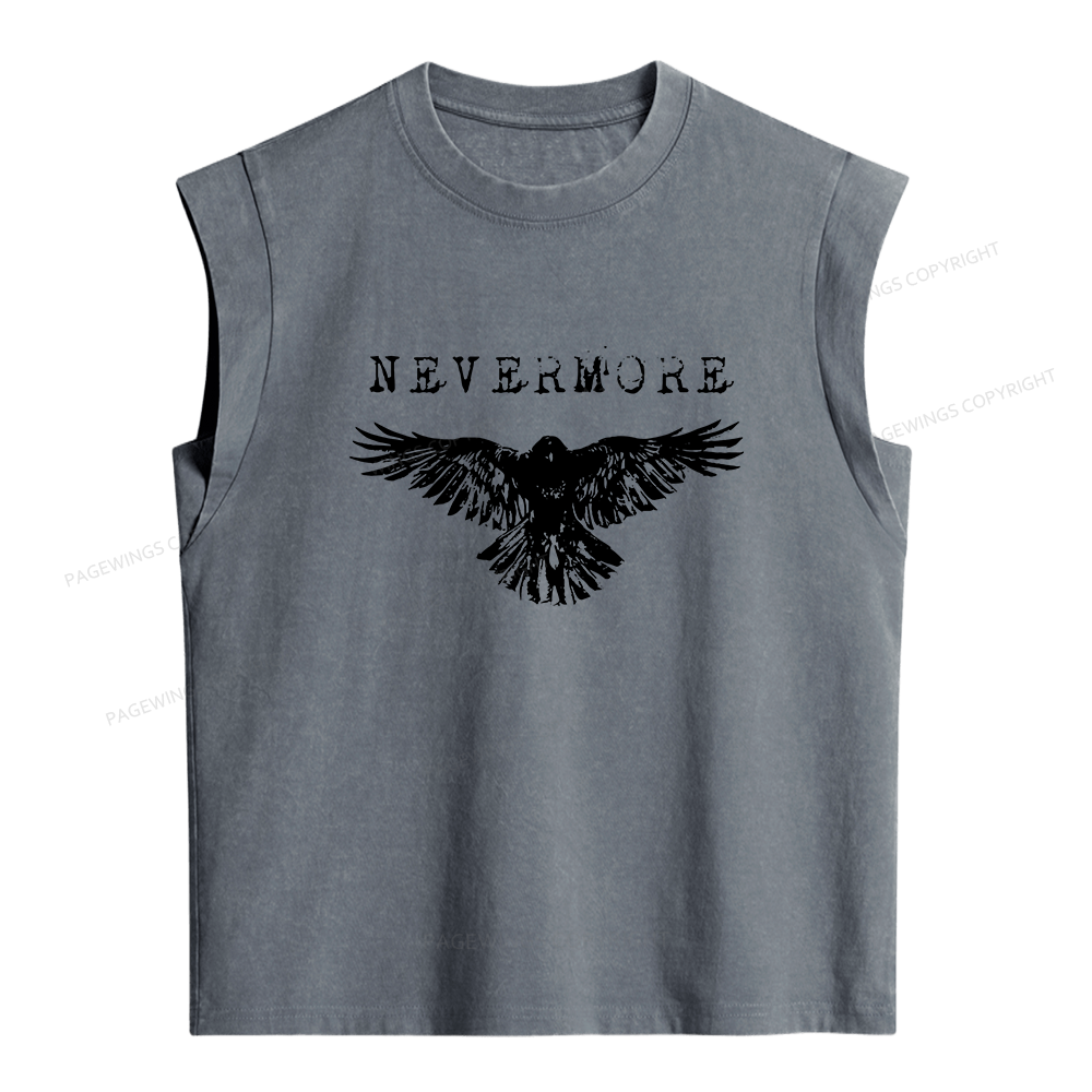 Pagewings Nevermore Women's Washed Tank Top