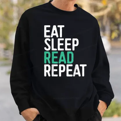 Pagewings Eat Sleep Read Repeat Unisex Classic Sweatshirt