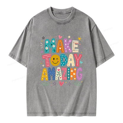 Pagewings Make Today Amazing Unisex Washed T-shirt