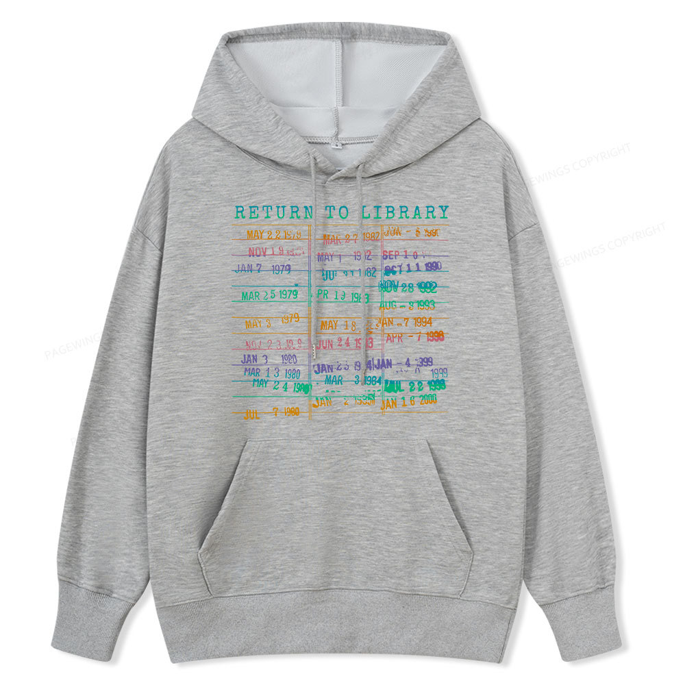 Pagewing Vintage Library Rainbow Unisex Classic Hoodie