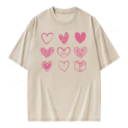 Pagewings To Love And Learn How To Be Loved Unisex Washed T-shirt