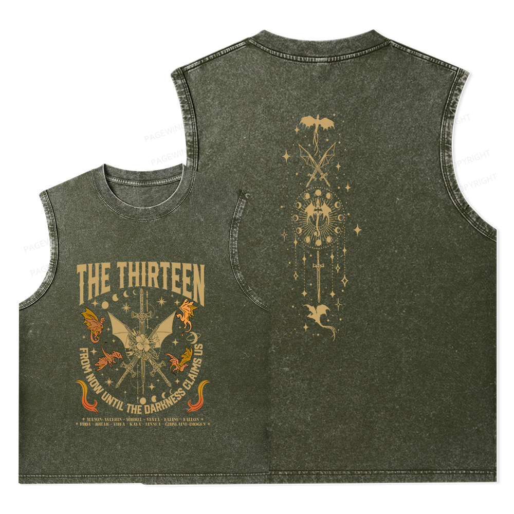 Pagewings Until The Darkness Claims Us Unisex Washed Tank Top
