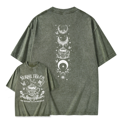 Pagewings Suriel Tea Co Unisex Washed T-shirt