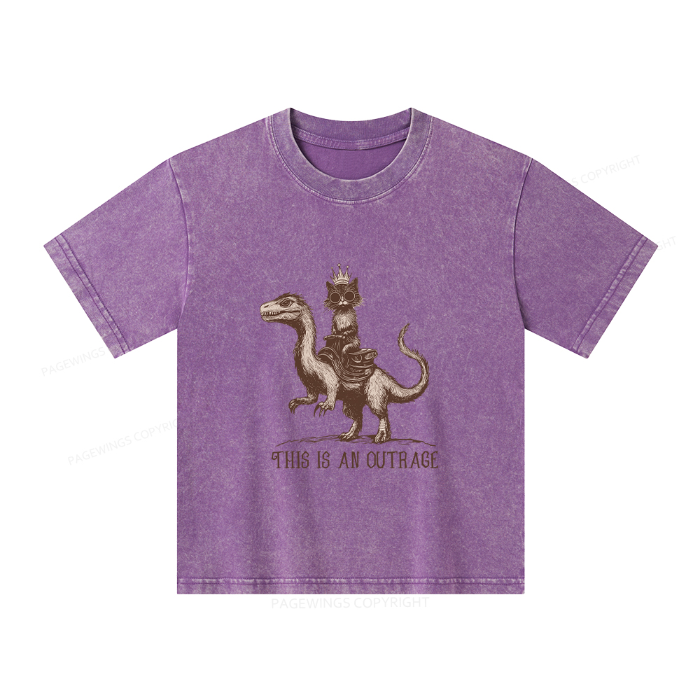 Pagewings Princess Donut Unisex Kids Washed T-shirt