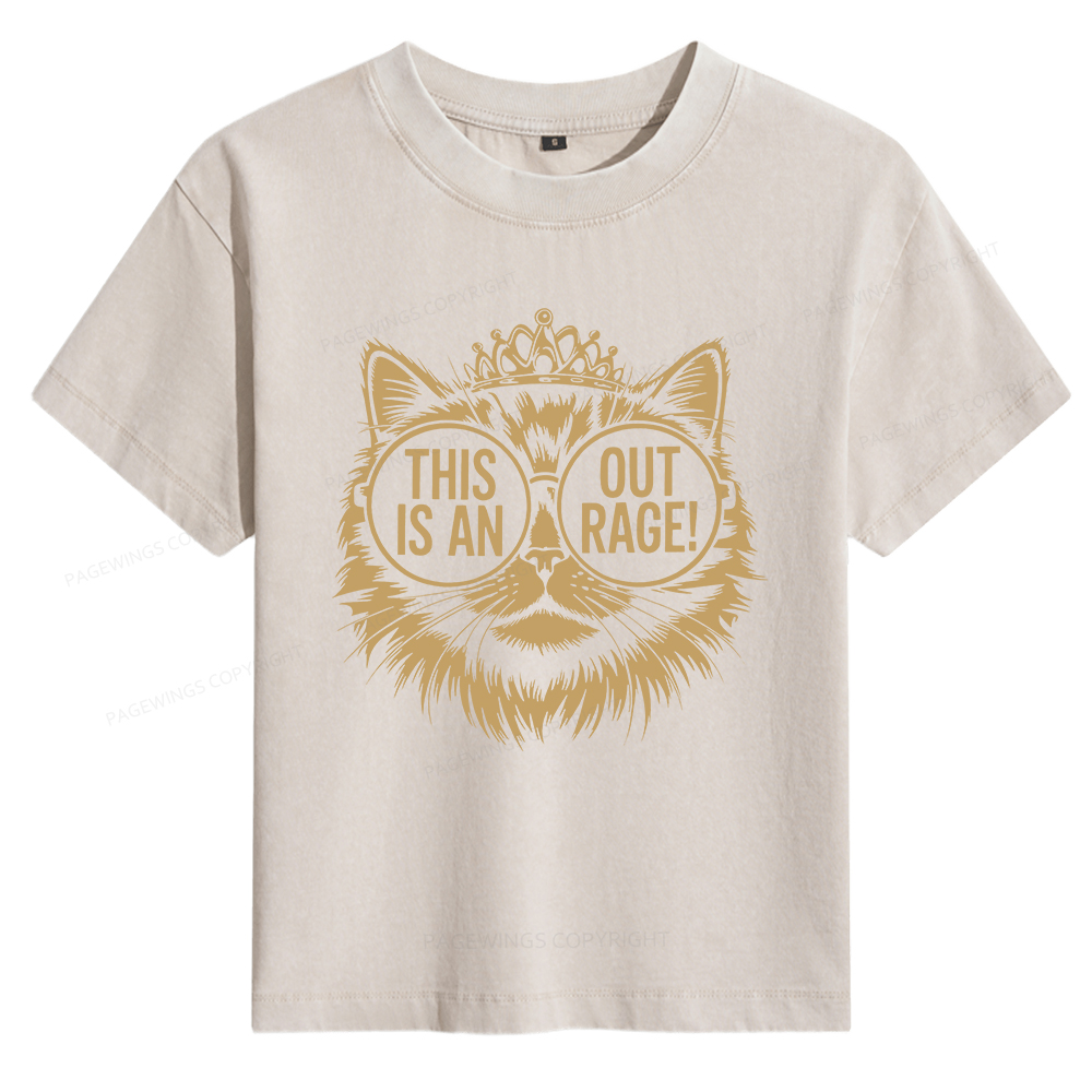 Pagewings This Is An Outrage Women's Washed T-shirt