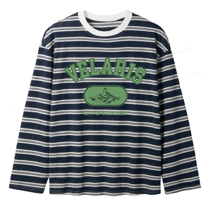Pagewings Fantasy Book Lover Unisex Washed T-shirt Unisex Striped Long Sleeve T-Shirt