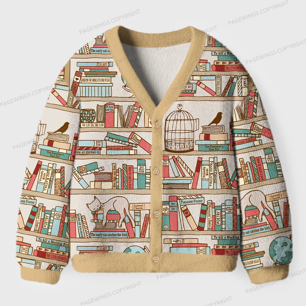 Pagewings Bookstore  Unisex Ugly Cardigan Sweaters
