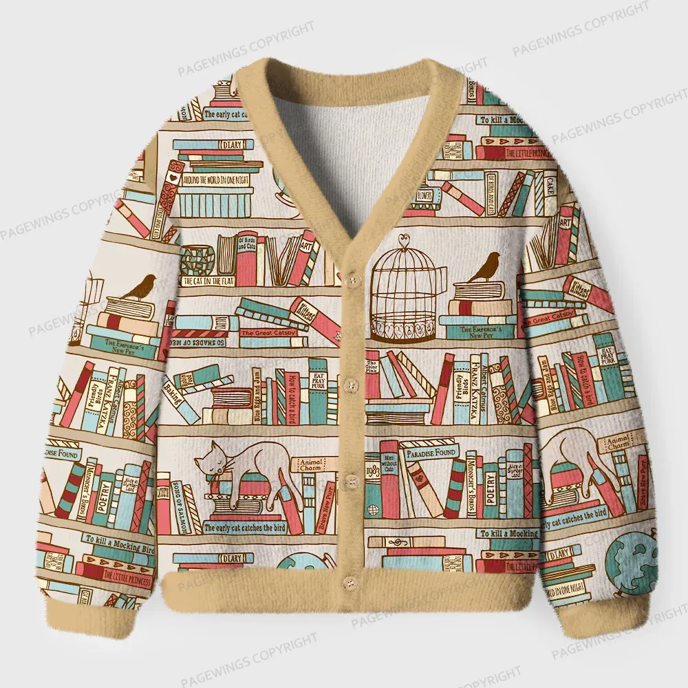 Pagewings Bookstore  Unisex Ugly Cardigan Sweaters