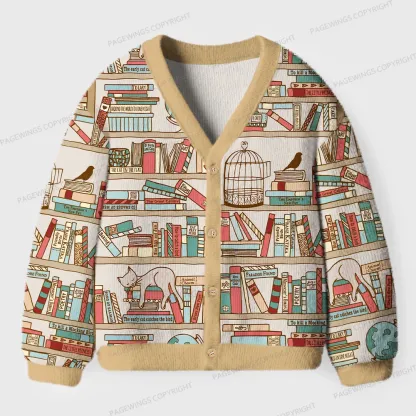Pagewings Bookstore  Unisex Ugly Cardigan Sweaters