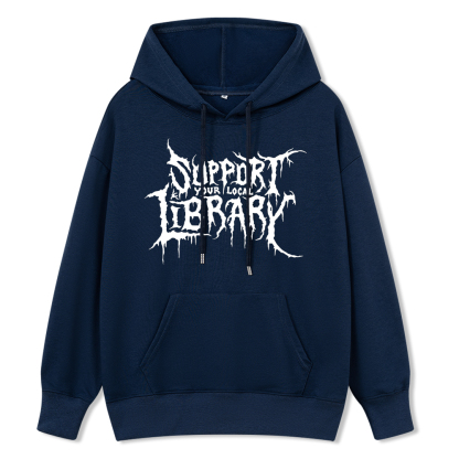 Pagewings Support Your Local Library Unisex Classic Hoodie