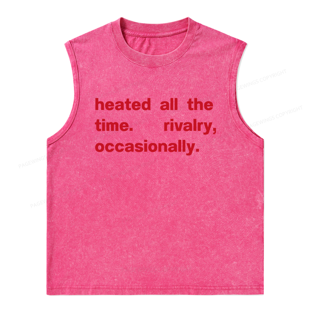Pagewings The Time Rivalry Occasionally Unisex Washed Tank Top