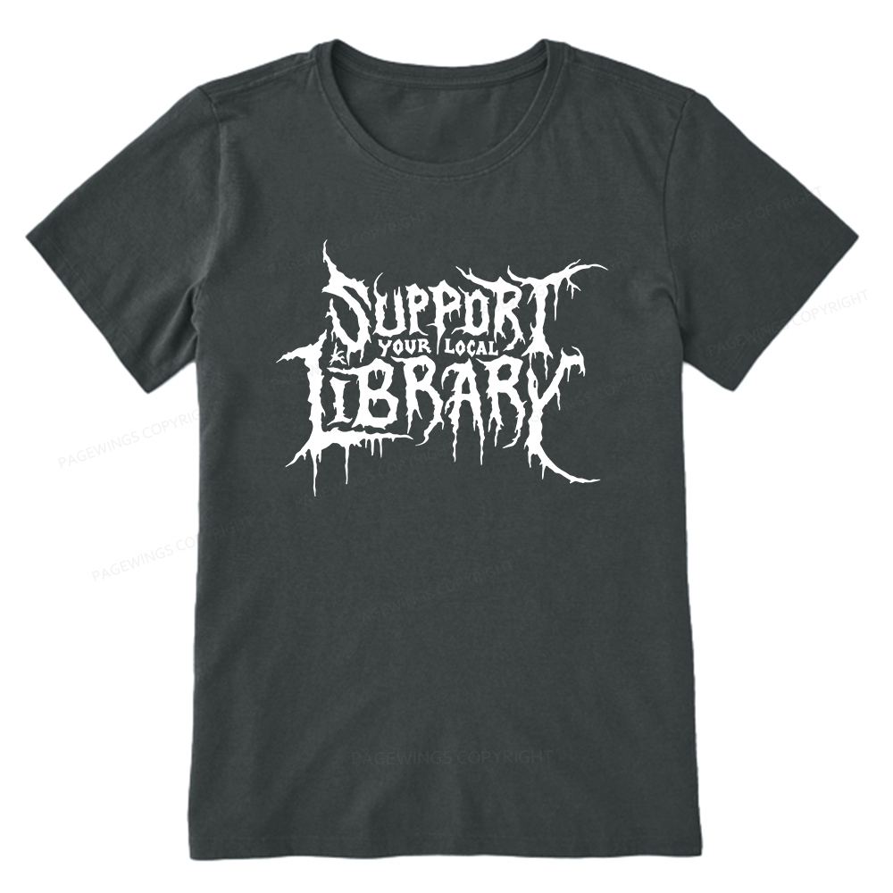 Pagewings Support Your Local Library Unisex Classic T-shirt