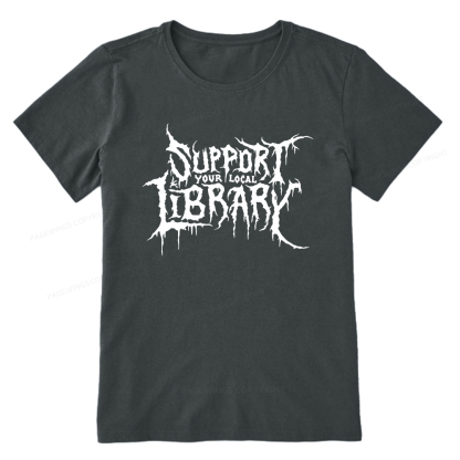 Pagewings Support Your Local Library Unisex Classic T-shirt