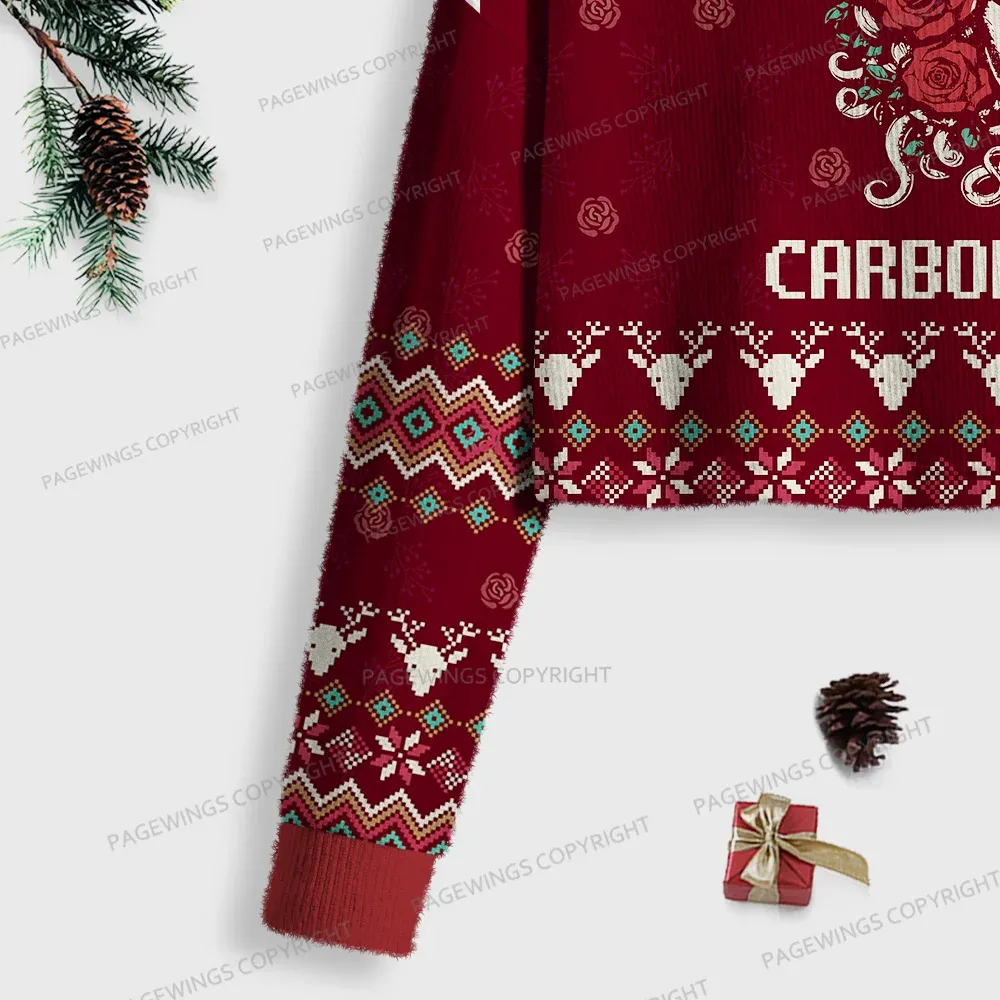Pagewings Nolite Te Bastardes Carborundorum Women Ugly Crop Sweatshirt