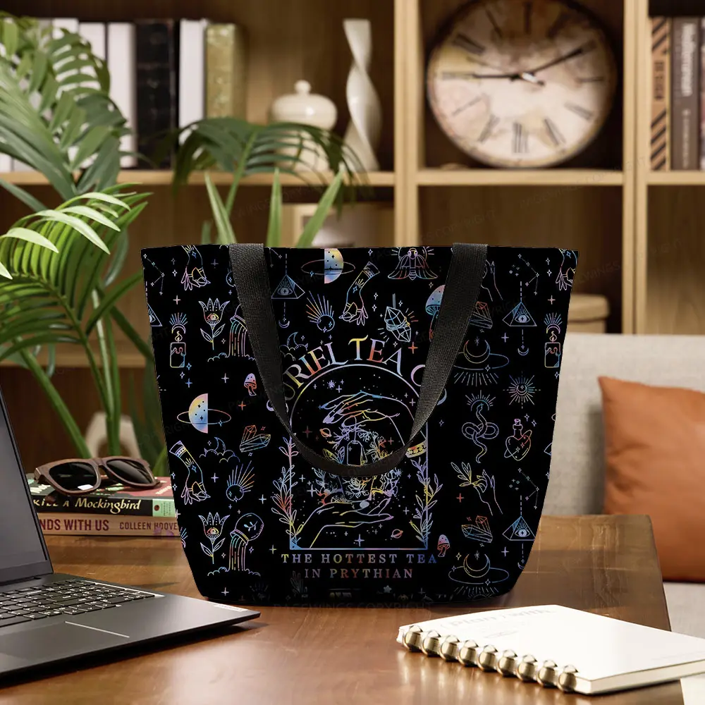 Pagewings The Hottest Tea In Prythian Large Zippered Tote Bag