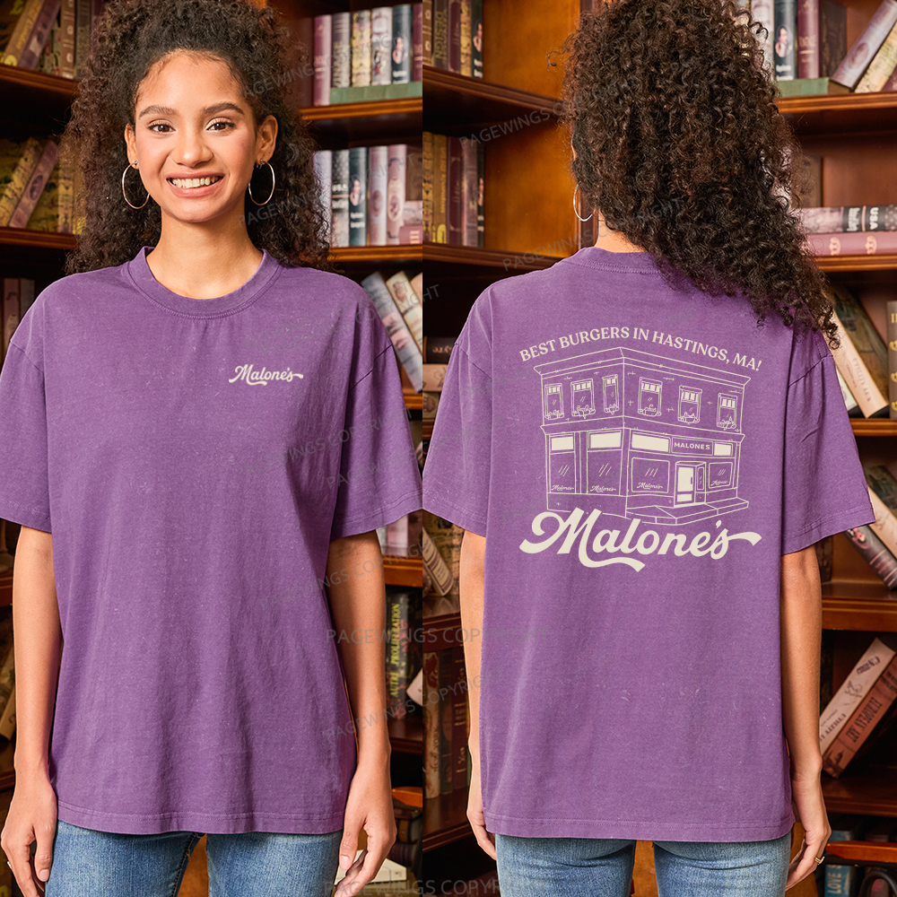 Pagewings Hockey Romance Unisex Washed T-shirt