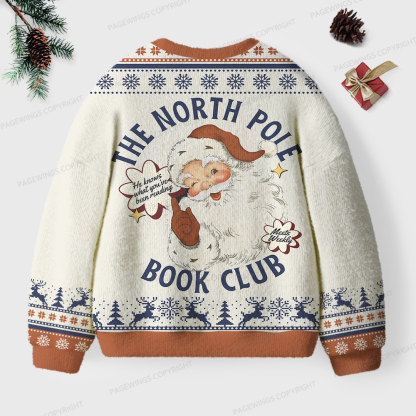 Pagewings The North Pole Book Club Unisex Ugly Sweatshirt