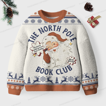 Pagewings The North Pole Book Club Unisex Ugly Sweatshirt