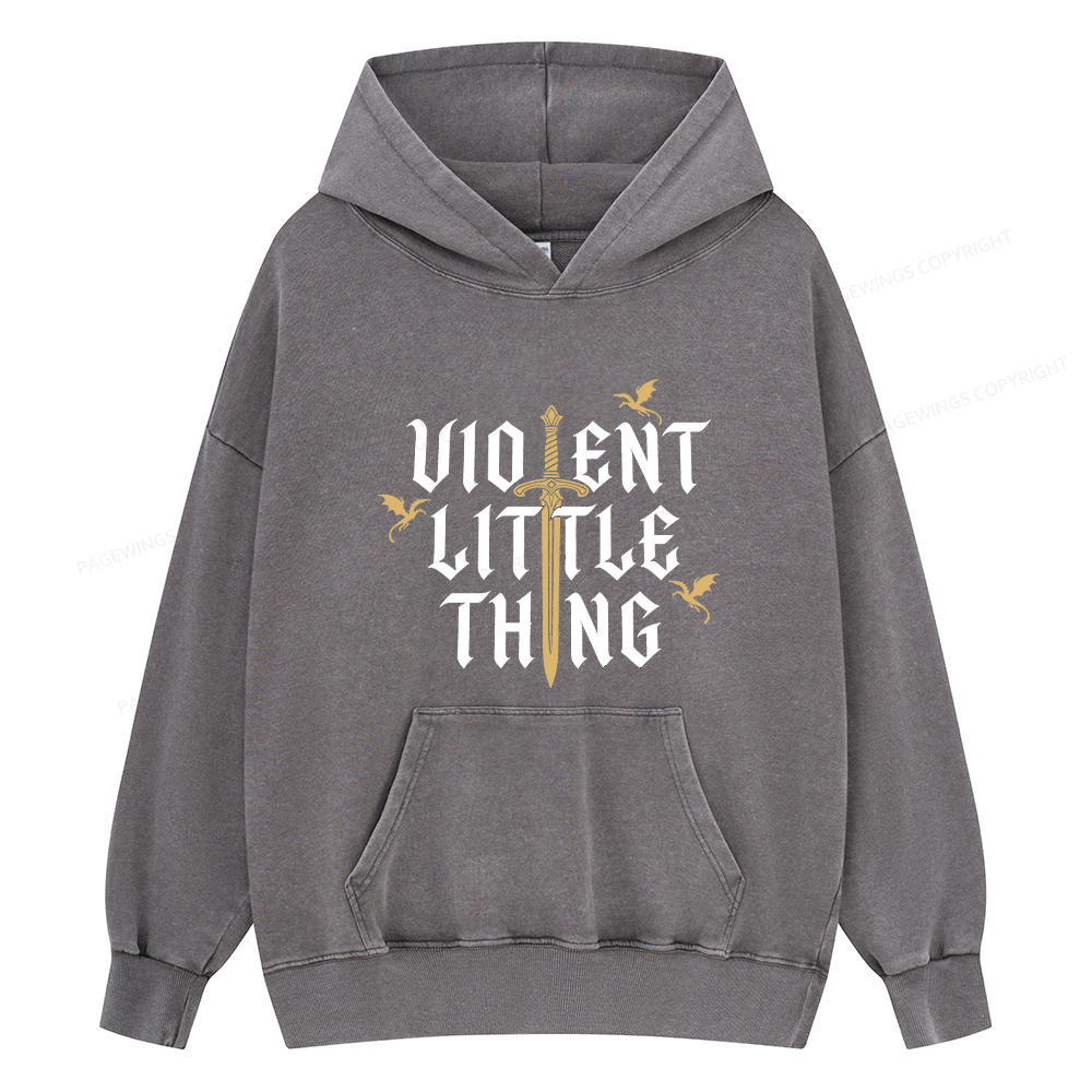 Pagewings Fantasy Reader Unisex Washed Hoodie