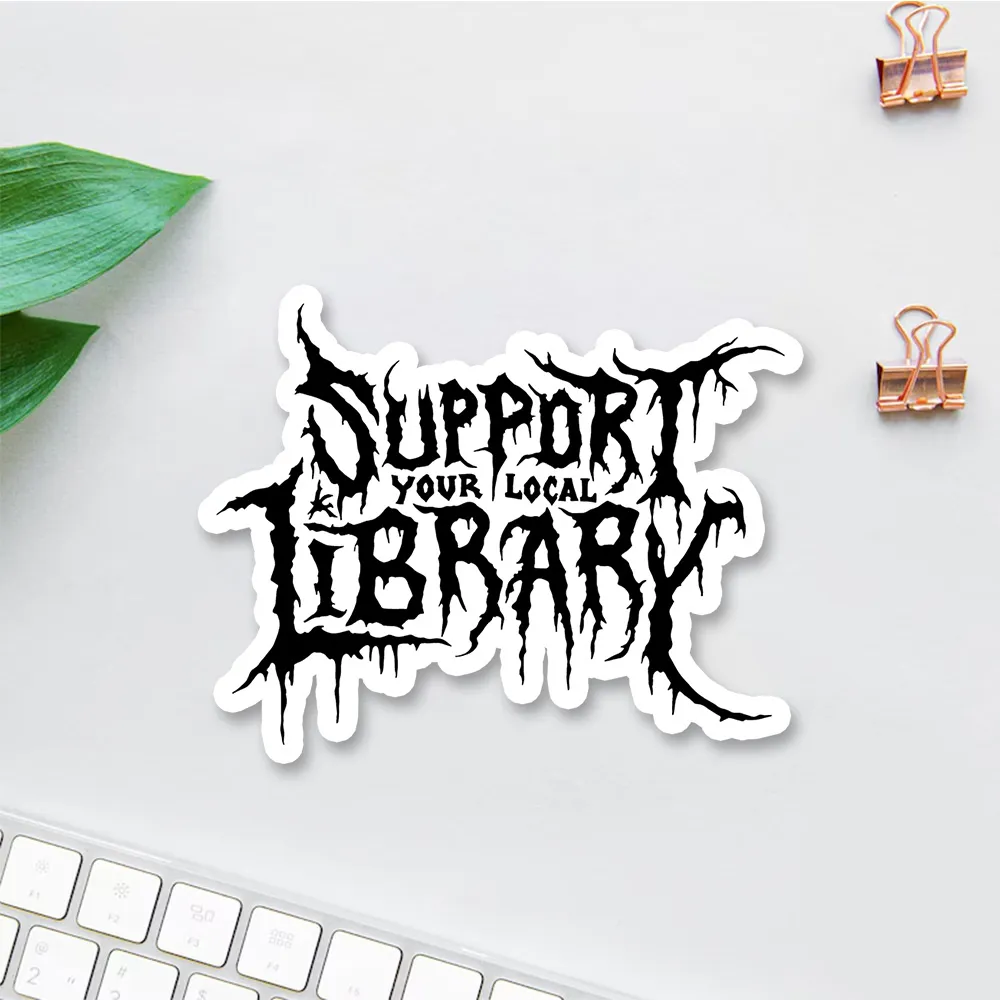 Pagewings Support Your Local Library Sticker