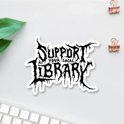 Pagewings Support Your Local Library Sticker