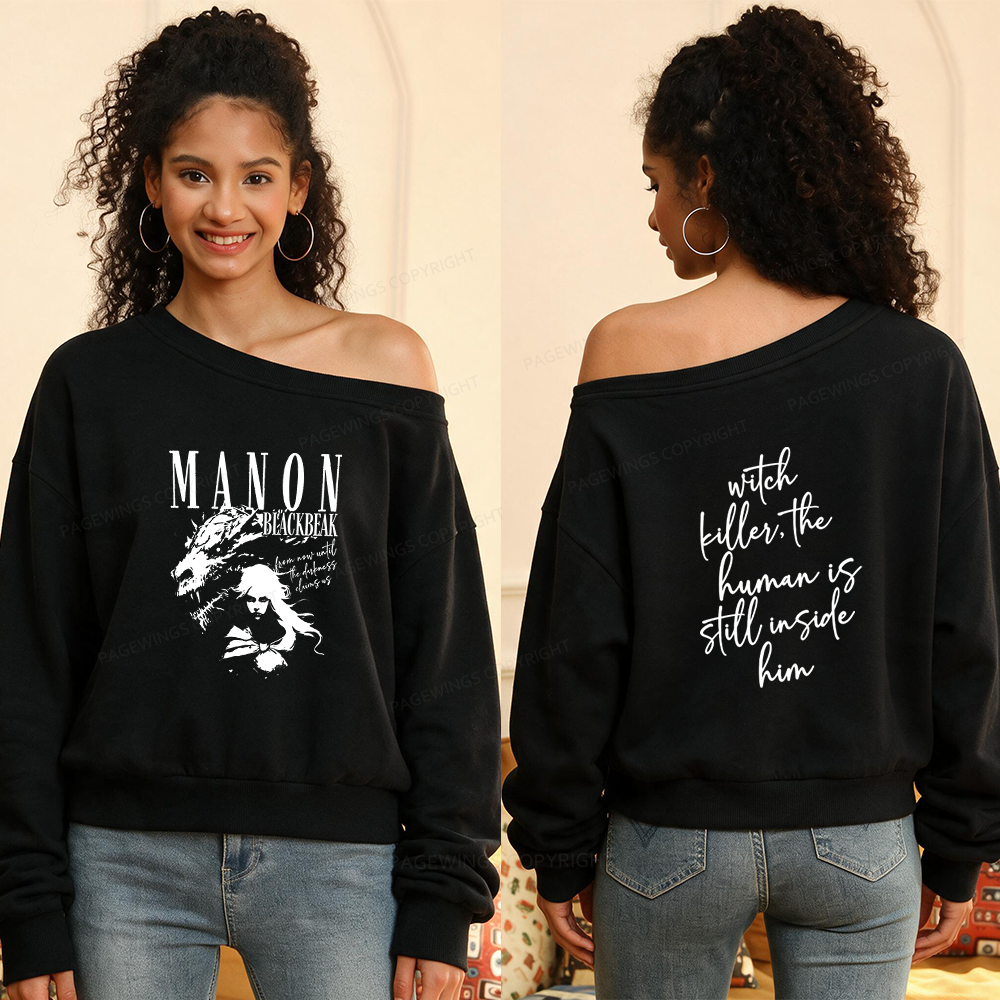 Pagewings Fantasy Book Lover Women Off Shoulder Sweatshirt