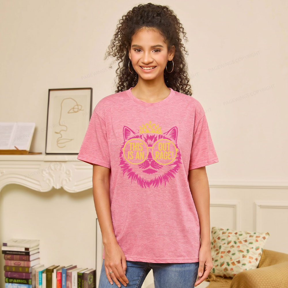 Pagewings This is an Outrage Unisex Heather T-Shirt