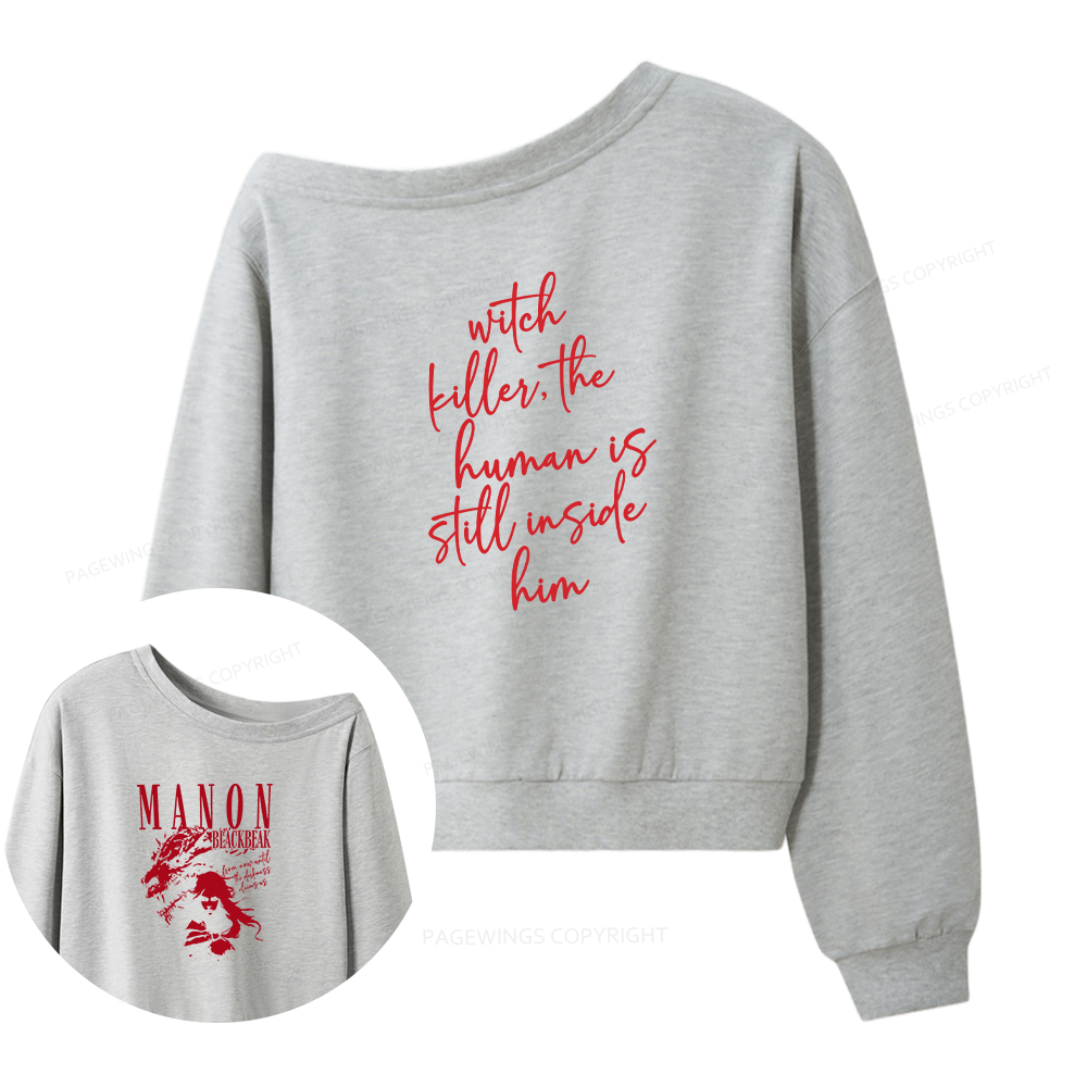 Pagewings Fantasy Book Lover Women Off Shoulder Sweatshirt