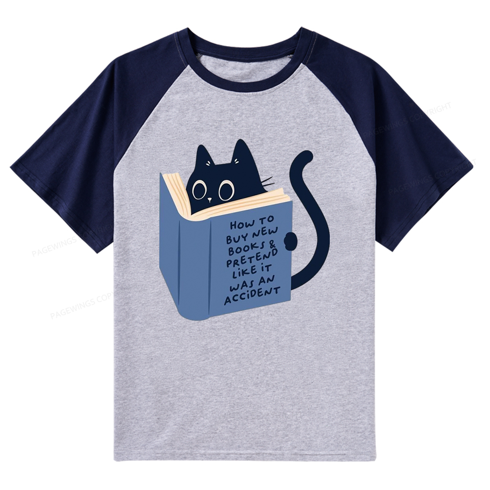 Pagewings How To Buy New Books Raglan T-shirt