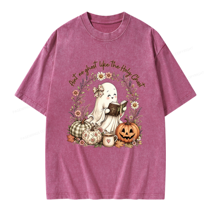Pagewings Christian Halloween Unisex Washed T-shirt