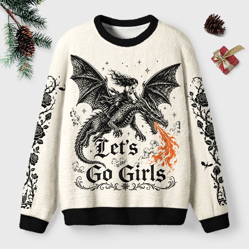 Pagewings Let's go girls Unisex Ugly Light Knit Sweatshirt