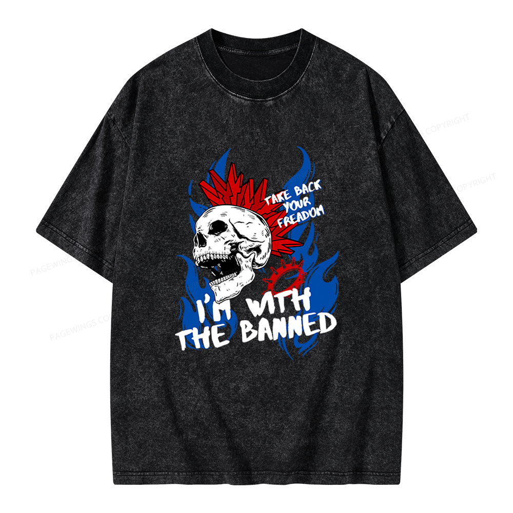 Pagewings Take Back Your Freadom Unisex Washed T-shirt