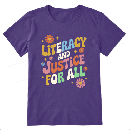 Pagewings Literacy And Justice For All Unisex Classic T-shirt