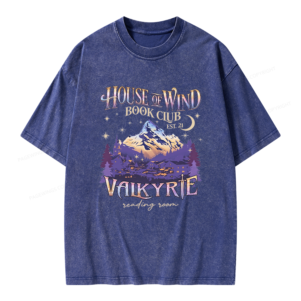 Pagewings Fantasy Book Unisex Washed T-shirt