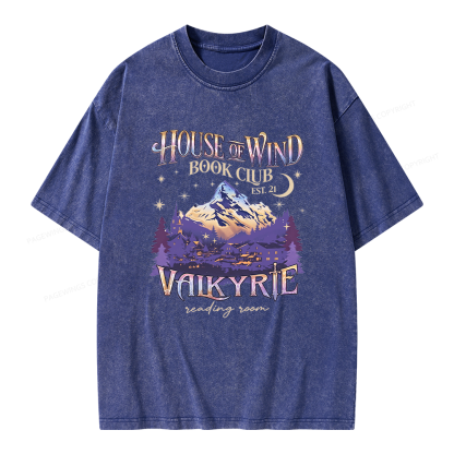 Pagewings Fantasy Book Unisex Washed T-shirt