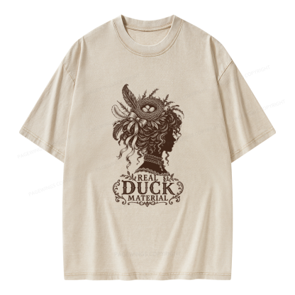 Pagewings Real Duck Material  Bookish Unisex Washed T-shirt