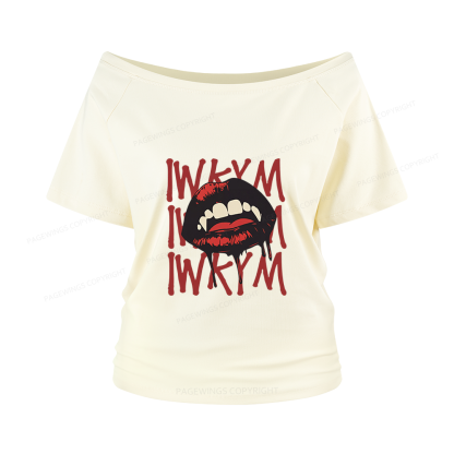 Pagewings Sci Fi Novel Lover Women Off Shoulder T-shirts