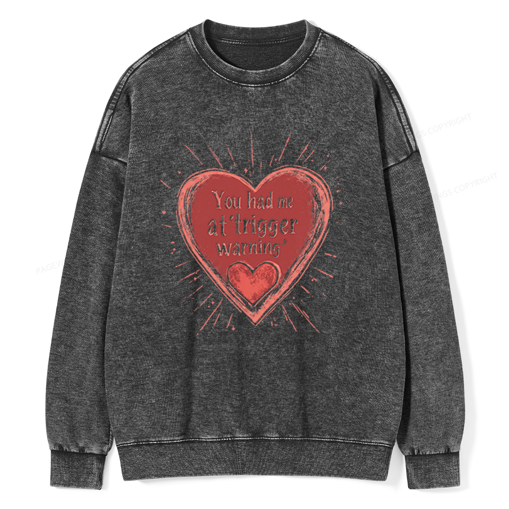 Pagewings Dark Romance Unisex Washed Sweatshirt