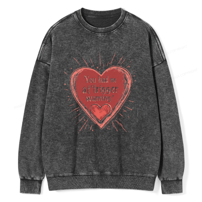 Pagewings Dark Romance Unisex Washed Sweatshirt