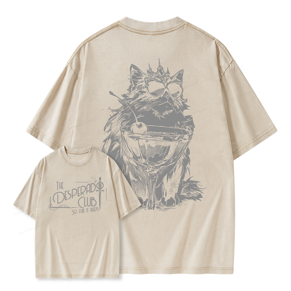 Pagewings The Desperado Club Unisex Washed T-shirt