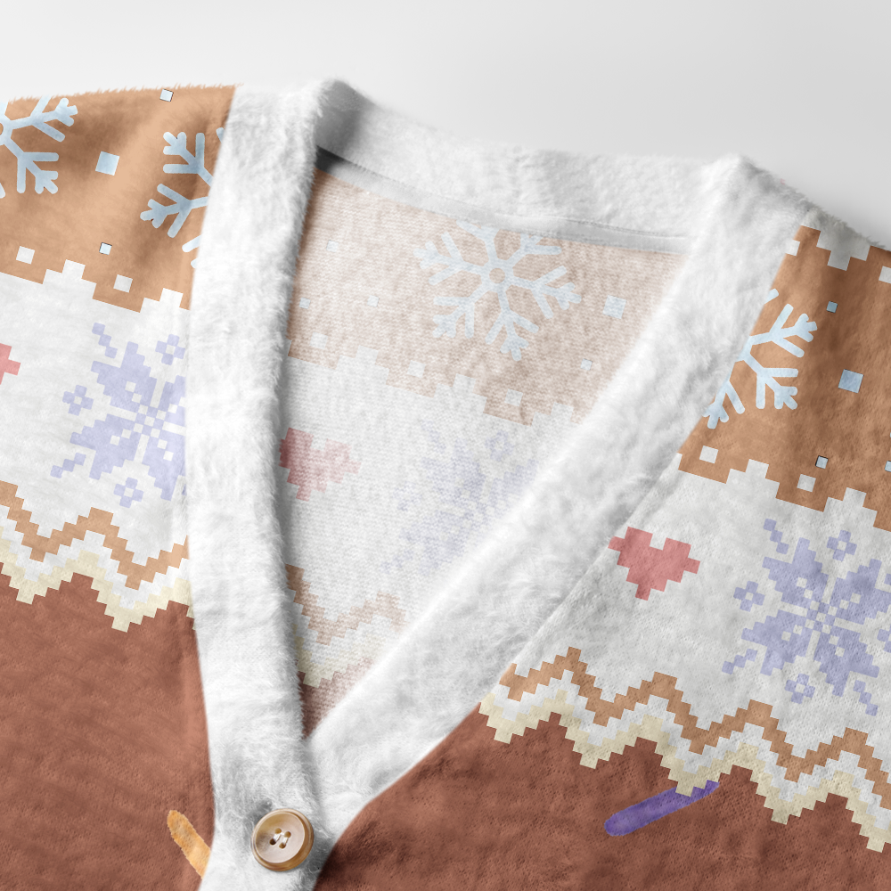 Pagewings Donut Holes Light Knit Unisex Cardigan Sweaters