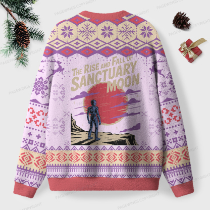 Pagewings The Rise And Fall Of Sanctuary Moon Unisex Ugly Knit Sweatshirt
