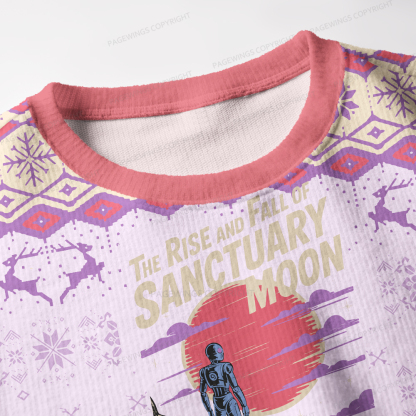Pagewings The Rise And Fall Of Sanctuary Moon Unisex Ugly Knit Sweatshirt