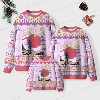 Pagewings The Rise And Fall Of Sanctuary Moon Unisex Ugly Knit Sweatshirt