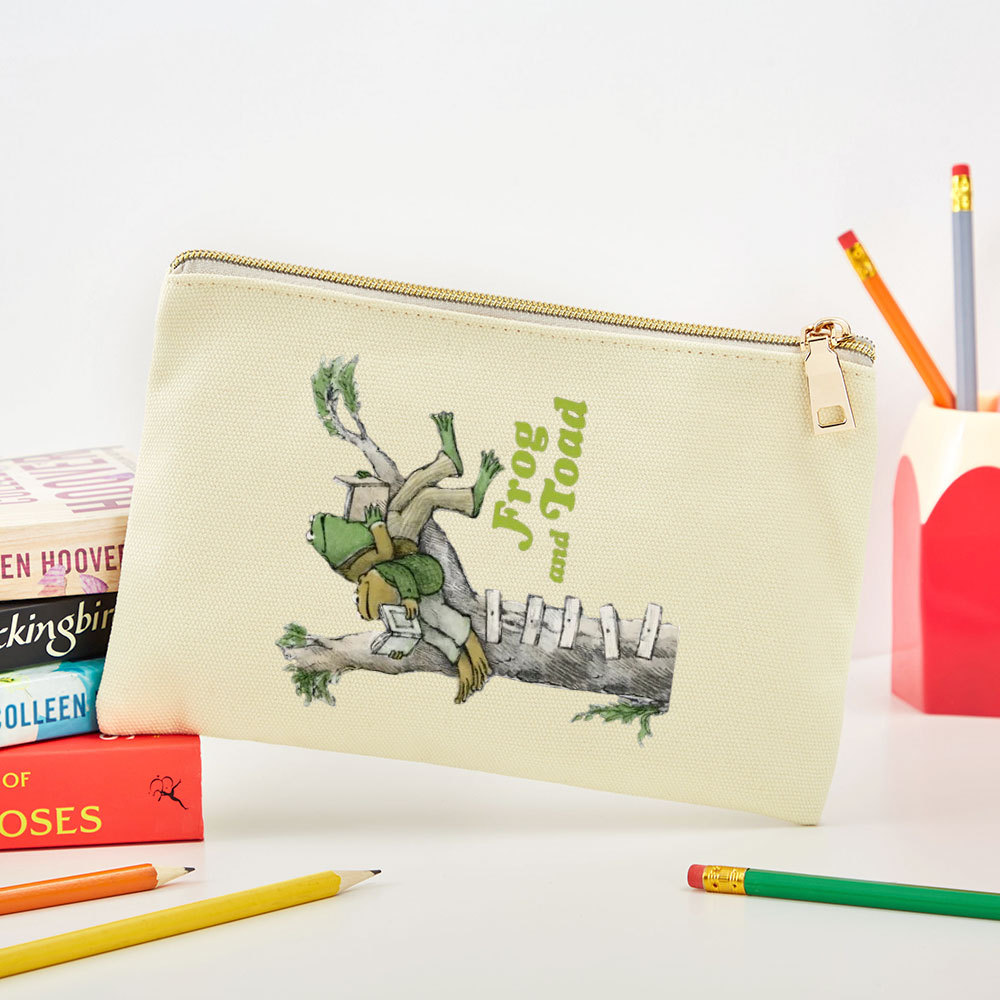 Pagewings Frog and Toad Old Book Pouch