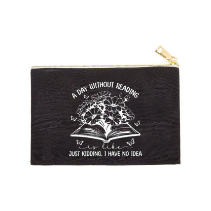 Pagewings A Day Without Reading Is Like  Pouch