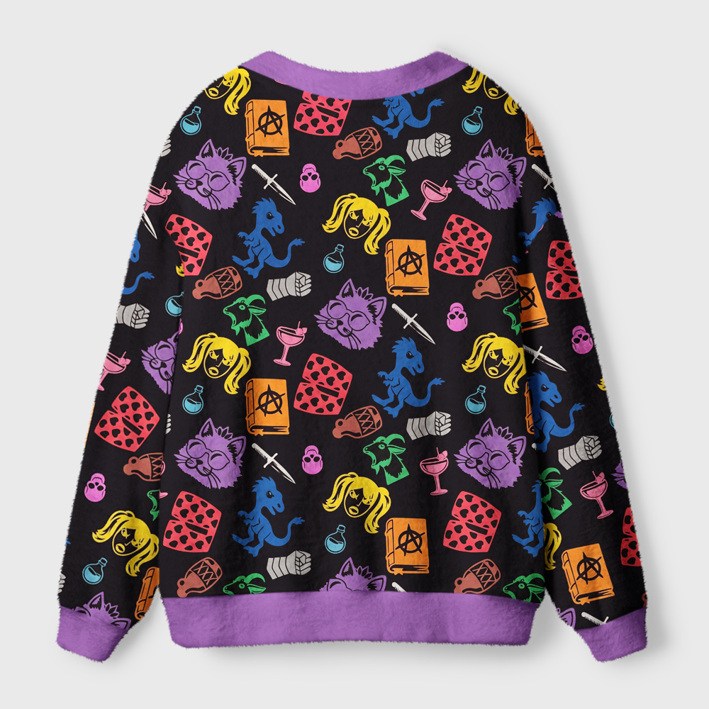 Pagewings Sci Fi Book Lover Light Knit Unisex Cardigan Sweaters