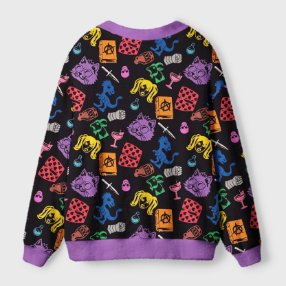 Pagewings Sci Fi Book Lover Light Knit Unisex Cardigan Sweaters