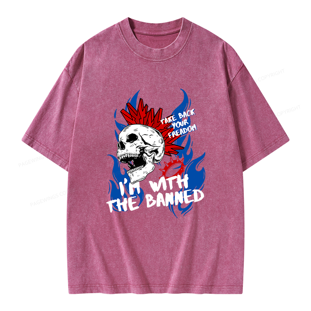 Pagewings Take Back Your Freadom Unisex Washed T-shirt